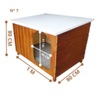 Casinha De Cachorro Criadeira De Madeira Extra Gigante N 7