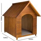 Casinha De Cachorro Em Madeira Maciça N° 4 - Cerejeira