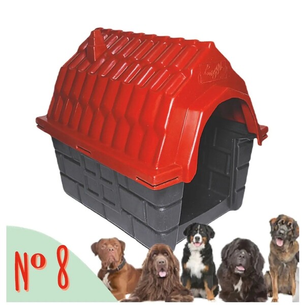 Casinha De Cachorro Mansão Fawal Nº 8 Ld Pet  Vermelho