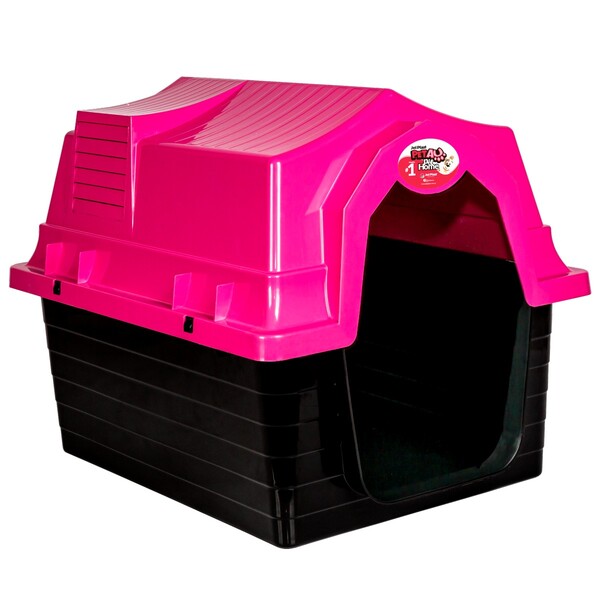 Casinha De Cachorro Pet Au Para Cães Nº 4 Jel Plast  Rosa