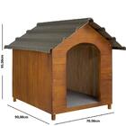 Casinha De Cachorro Telhado Ecológico Em Madeira Maciça N° 6