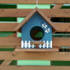 Casinha De Passarinho Azul