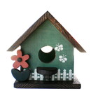 Casinha De Passarinho Verde Madeira