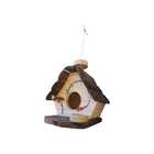 Casinha E Suporte De Passarinho Com Comedouro Feita De Madeir