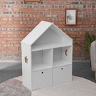 Casinha Infantil Organizadora Com Baús Lina 100% Mdf