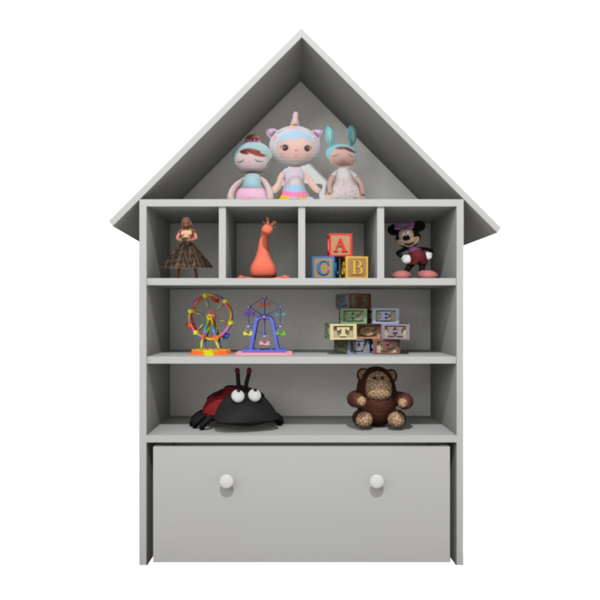 Casinha Infantil Organizadora De Brinquedos 100% Mdf Plancasa