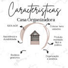 Casinha Infantil Organizadora De Brinquedos 100% Mdf Plancasa