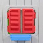 Casinha Infantil Verde Em Plástico Com Janelas E Porta