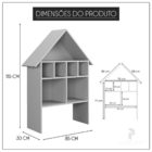 Casinha Organizadora De Brinquedos Infantil 100% Mdf Plancasa