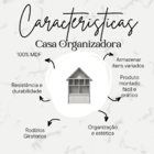 Casinha Organizadora De Brinquedos Infantil 100% Mdf Plancasa