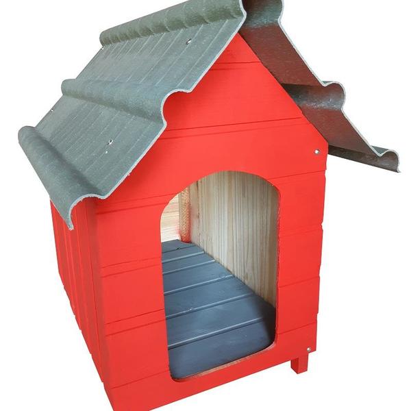Casinha de cachorro vermelha clearance