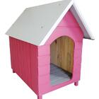 Casinha Para Cachorro - Telhado Galvanizado - Gigante - Rosa