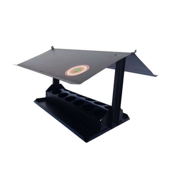 Casinha Para Passarinho Com Bandeja Preto 30x10cm