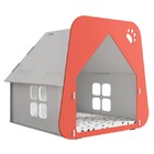 Casinha Pet Cachorro/gato Branca E Fiesta - Tamanho G