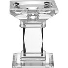 Castiçal 10x9x9cm Cristal Transparente