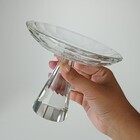 Castiçal 15x12x12cm Cristal Transparente