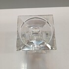 Castiçal 16x9x9cm Cristal Transparente