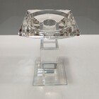 Castiçal 16x9x9cm Cristal Transparente