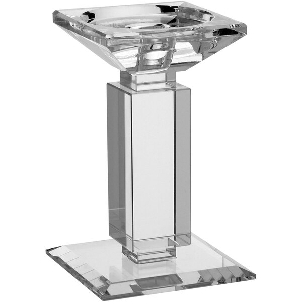 Castiçal 16x9x9cm Cristal Transparente | Leroy Merlin