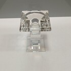 Castiçal 16x9x9cm Cristal Transparente