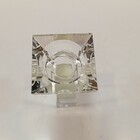 Castiçal 17x6x6cm Cristal Transparente