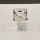 Castiçal 17x6x6cm Cristal Transparente