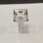 Castiçal 19x6x6cm Cristal Transparente