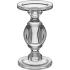 Castiçal 20x11x11cm Vidro Transparente