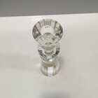 Castiçal 20x5x5cm Cristal Transparente