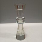 Castiçal 20x5x5cm Cristal Transparente