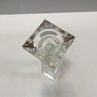 Castiçal 21x6x6cm Cristal Transparente