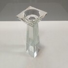 Castiçal 21x6x6cm Cristal Transparente