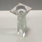 Castiçal 21x6x6cm Cristal Transparente