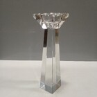 Castiçal 21x6x6cm Cristal Transparente