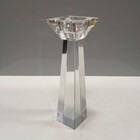 Castiçal 21x6x6cm Cristal Transparente