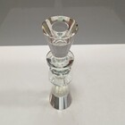 Castiçal 23x5x5cm Cristal Transparente