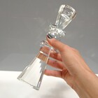 Castiçal 23x5x5cm Cristal Transparente