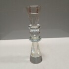 Castiçal 23x5x5cm Cristal Transparente