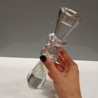 Castiçal 23x5x5cm Cristal Transparente