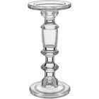 Castiçal 24x11x11cm Vidro Transparente