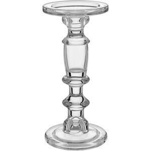 Foto de Castiçal 24x11x11cm Vidro Transparente