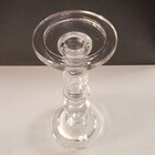 Castiçal 24x11x11cm Vidro Transparente