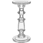 Castiçal 24x11x11cm Vidro Transparente