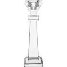 Castiçal 24x6x6cm Cristal Transparente