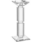 Castiçal 28x9x9cm Cristal Transparente