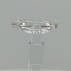 Castiçal 28x9x9cm Cristal Transparente