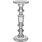 Castiçal 29x11x11cm Vidro Transparente