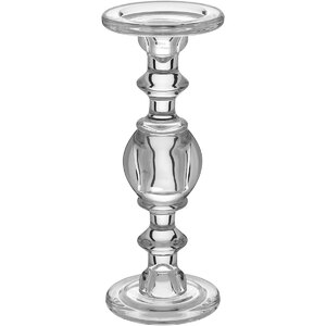 Foto de Castiçal 30x11x11cm Vidro Transparente