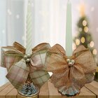 Castiçal Aparador Porta Vela Arranjo Centro Mesa Natal 35cm A