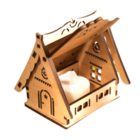 Castiçal Casa Com Vela Eletrônica